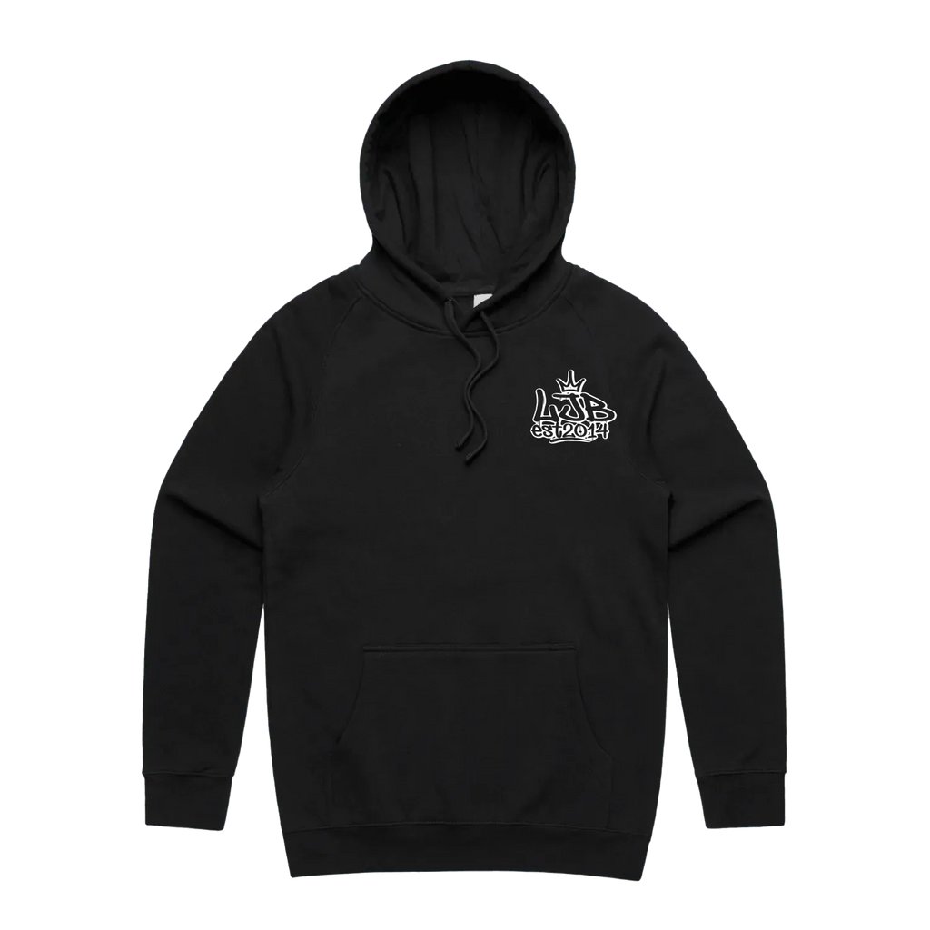 Black front flat lay