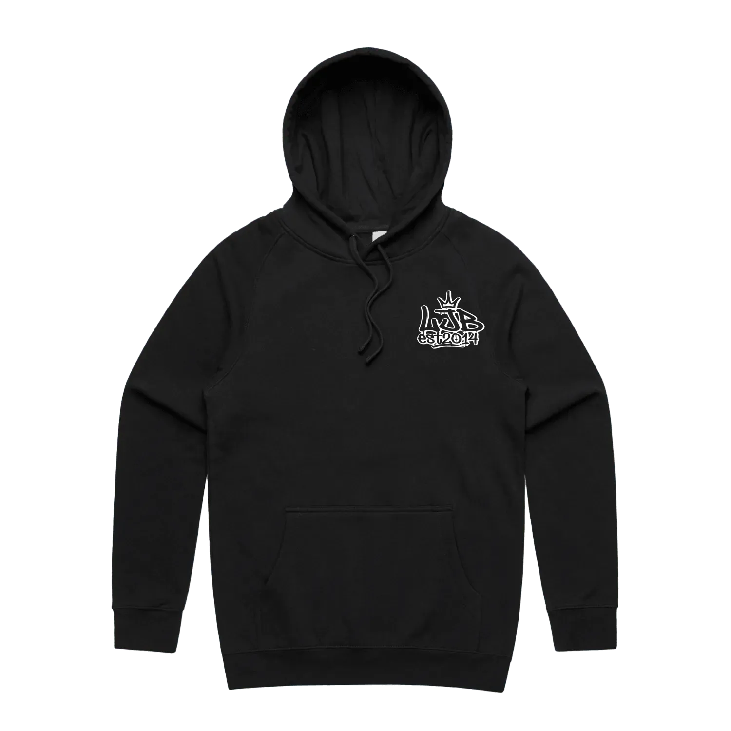 Black front flat lay