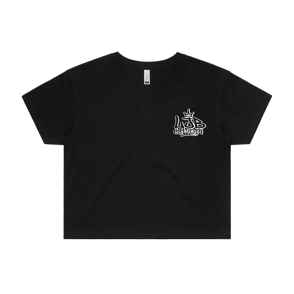 Black front flat lay