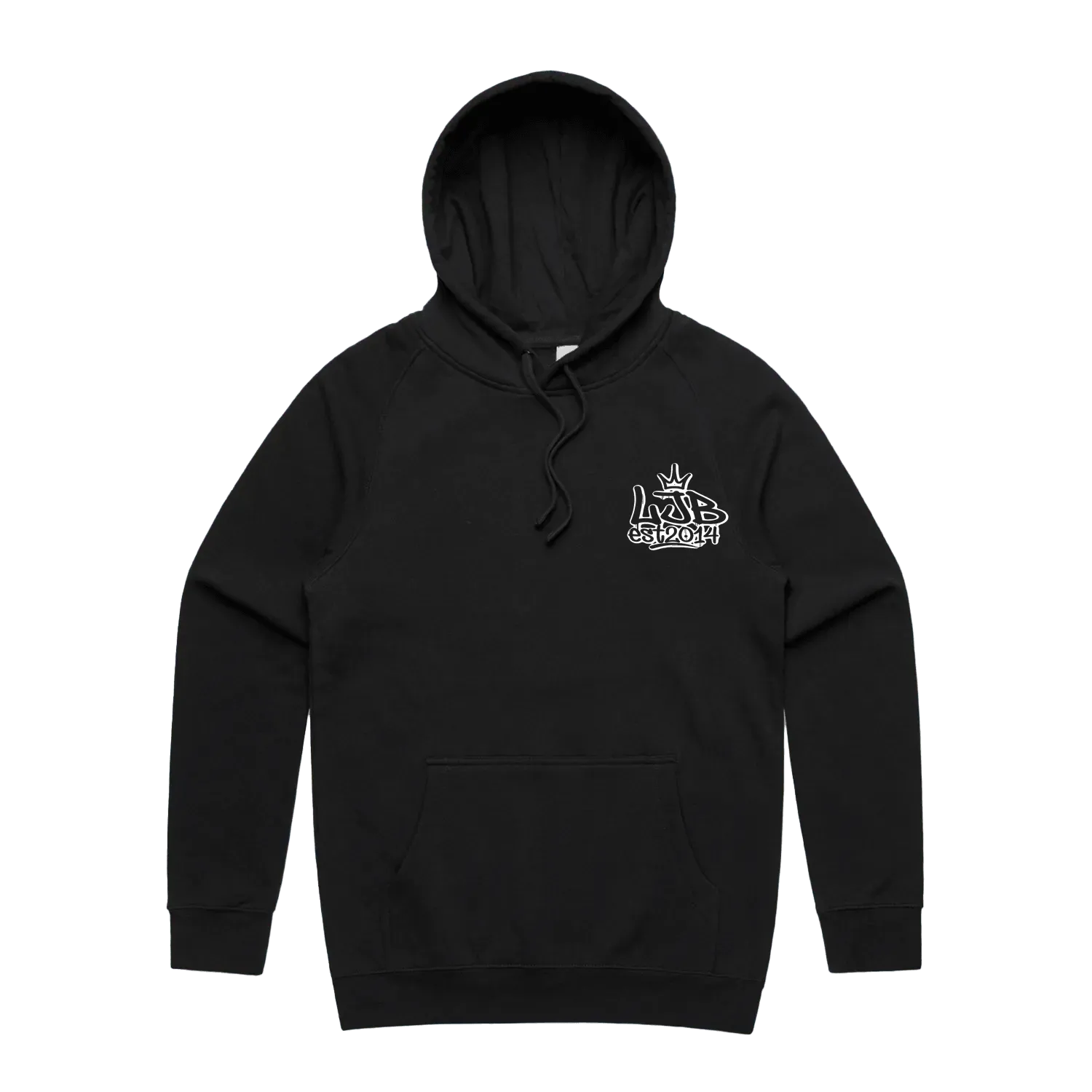 Black front flat lay