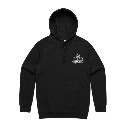 Black front flat lay