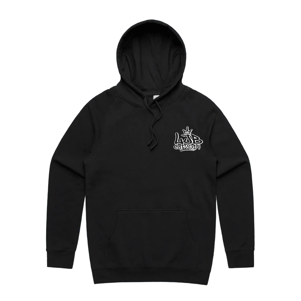 Black front flat lay