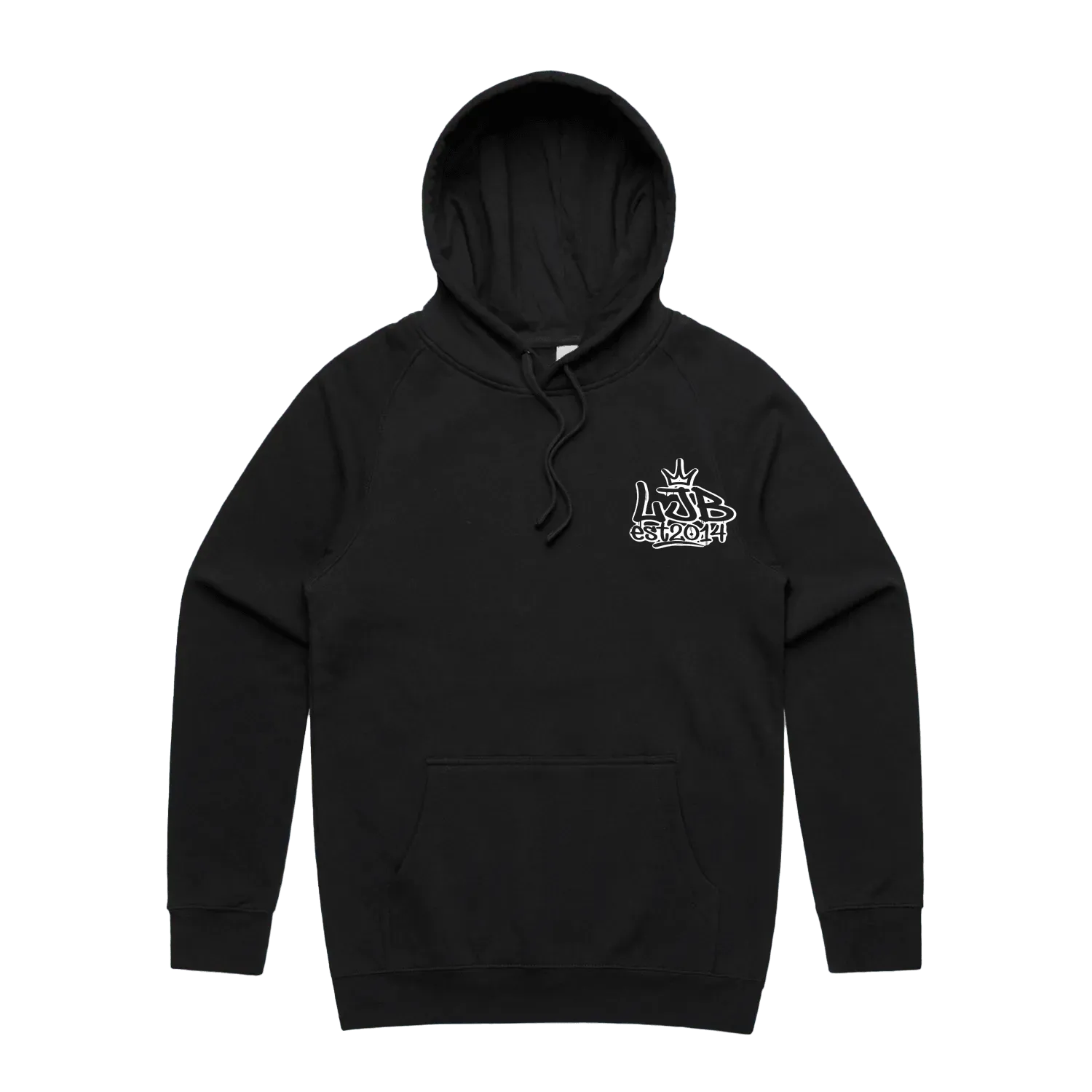 Black front flat lay