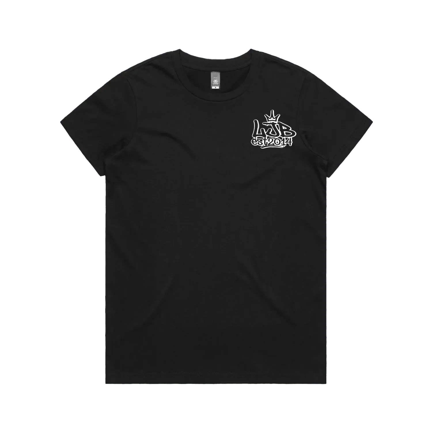 Black front flat lay