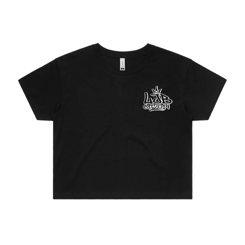 Black front flat lay