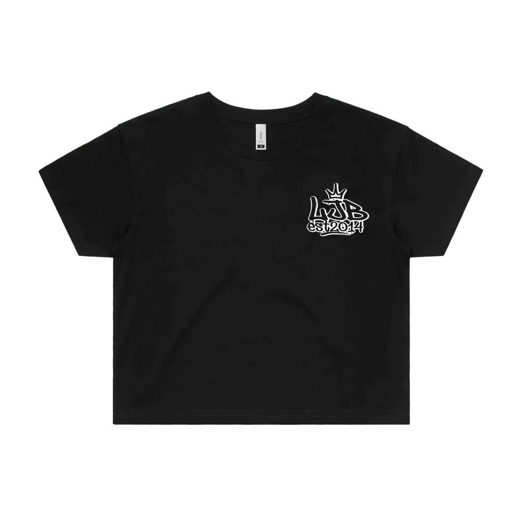 Black front flat lay