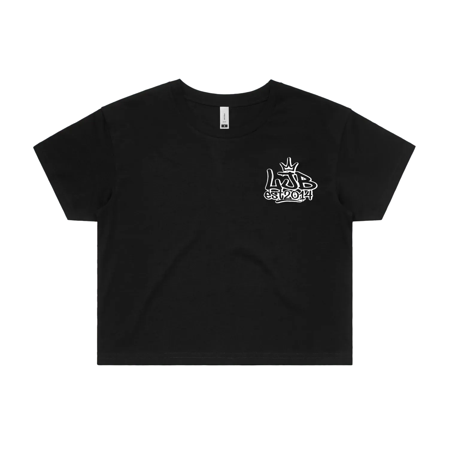 Black front flat lay