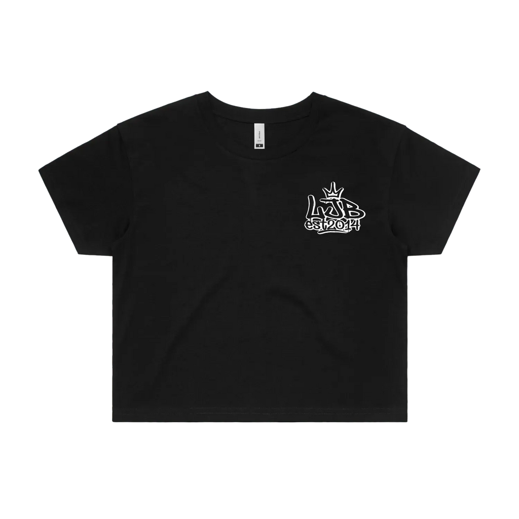 Black front flat lay