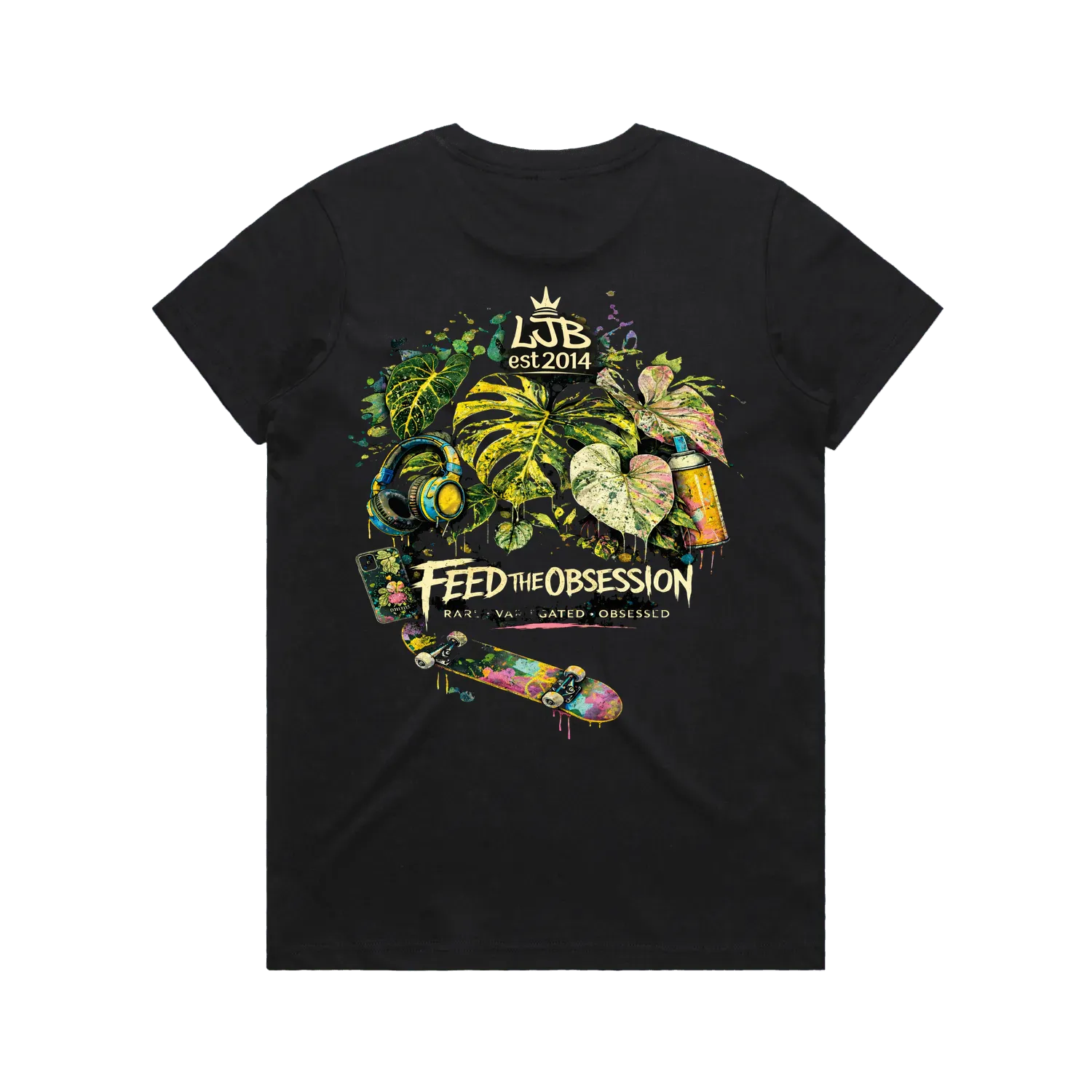 Women’s street Graffiti Feed the obsession-t shirt