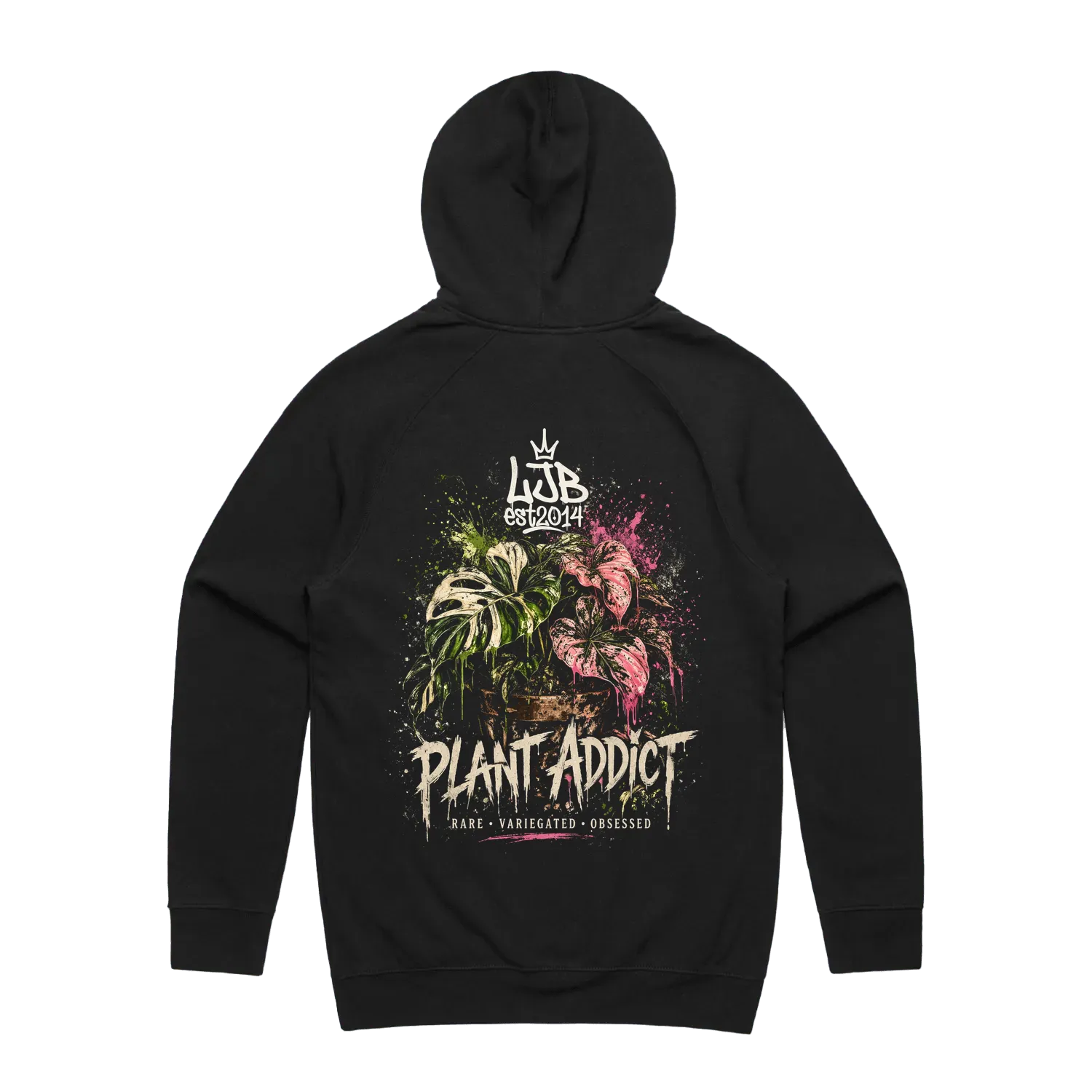Plant Addict -  Hoodie - Monstera Caladiums