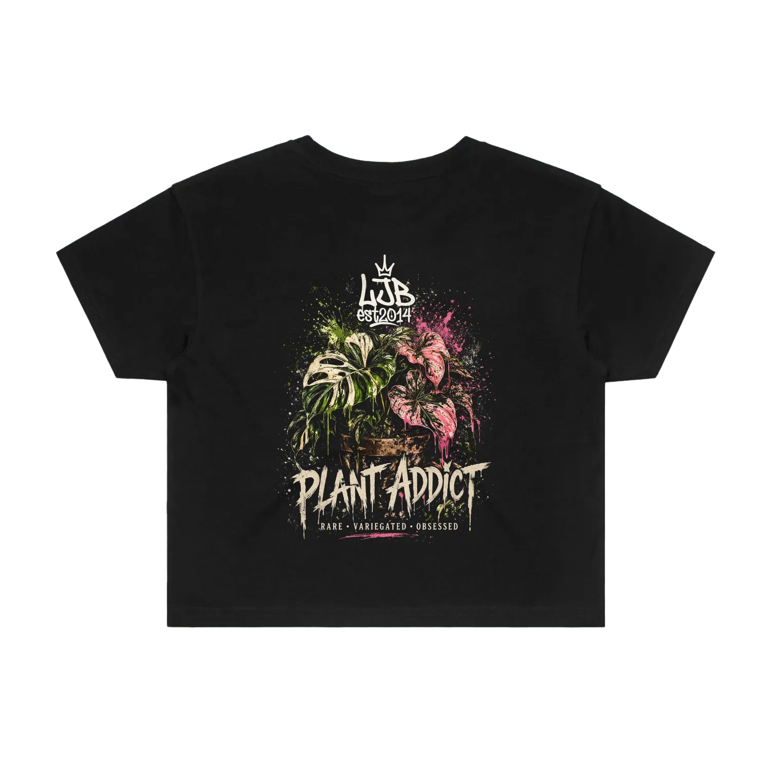Plant Addict  - Monstera Caladiums - Women's Crop T