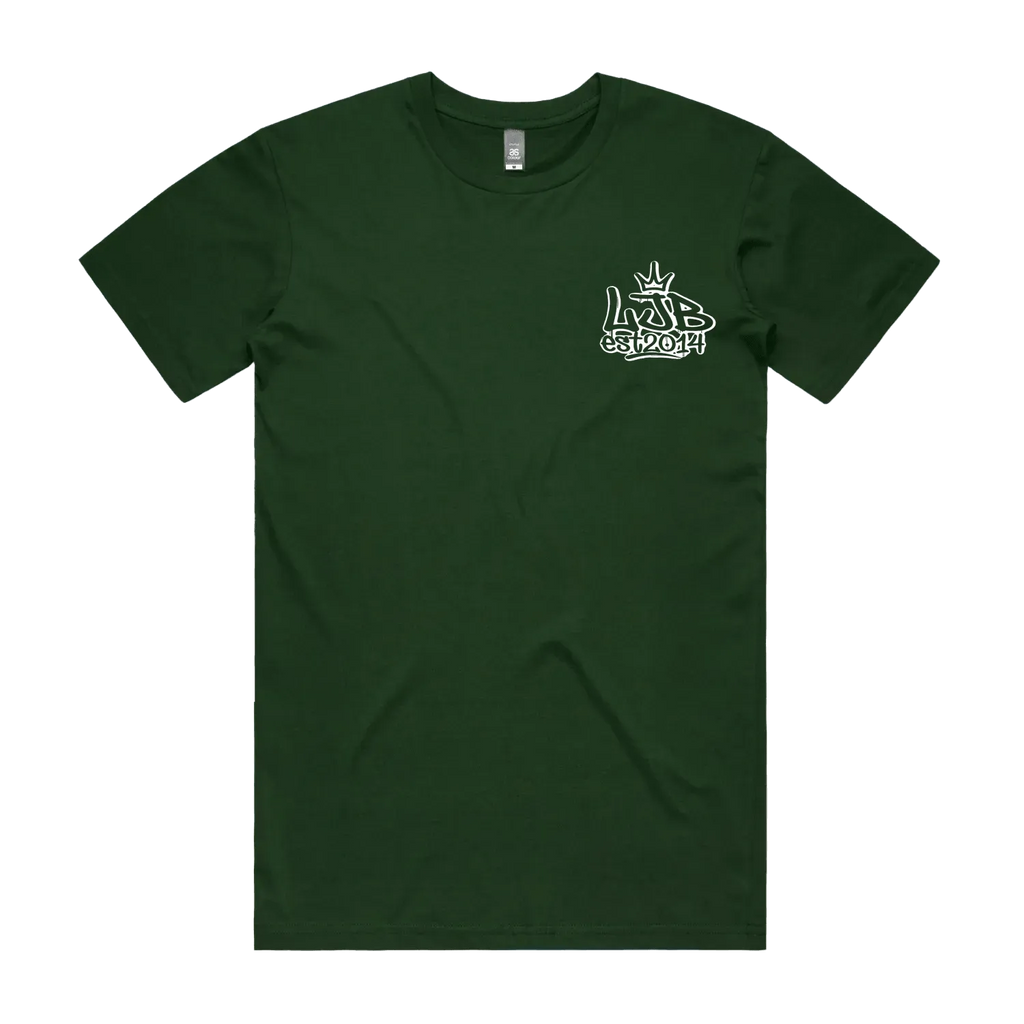 Forest Green front flat lay