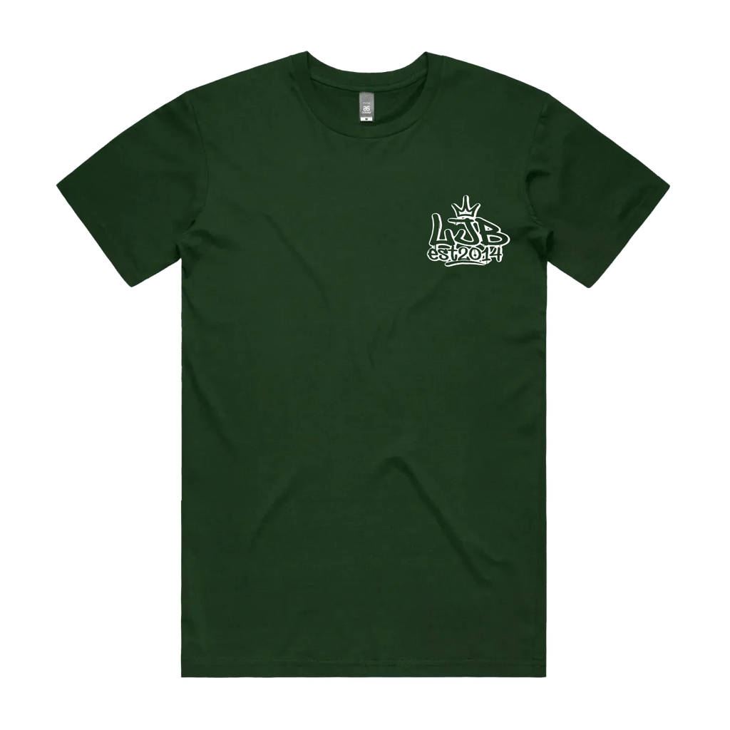 Forest Green front flat lay