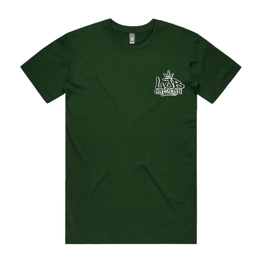 Forest Green front flat lay