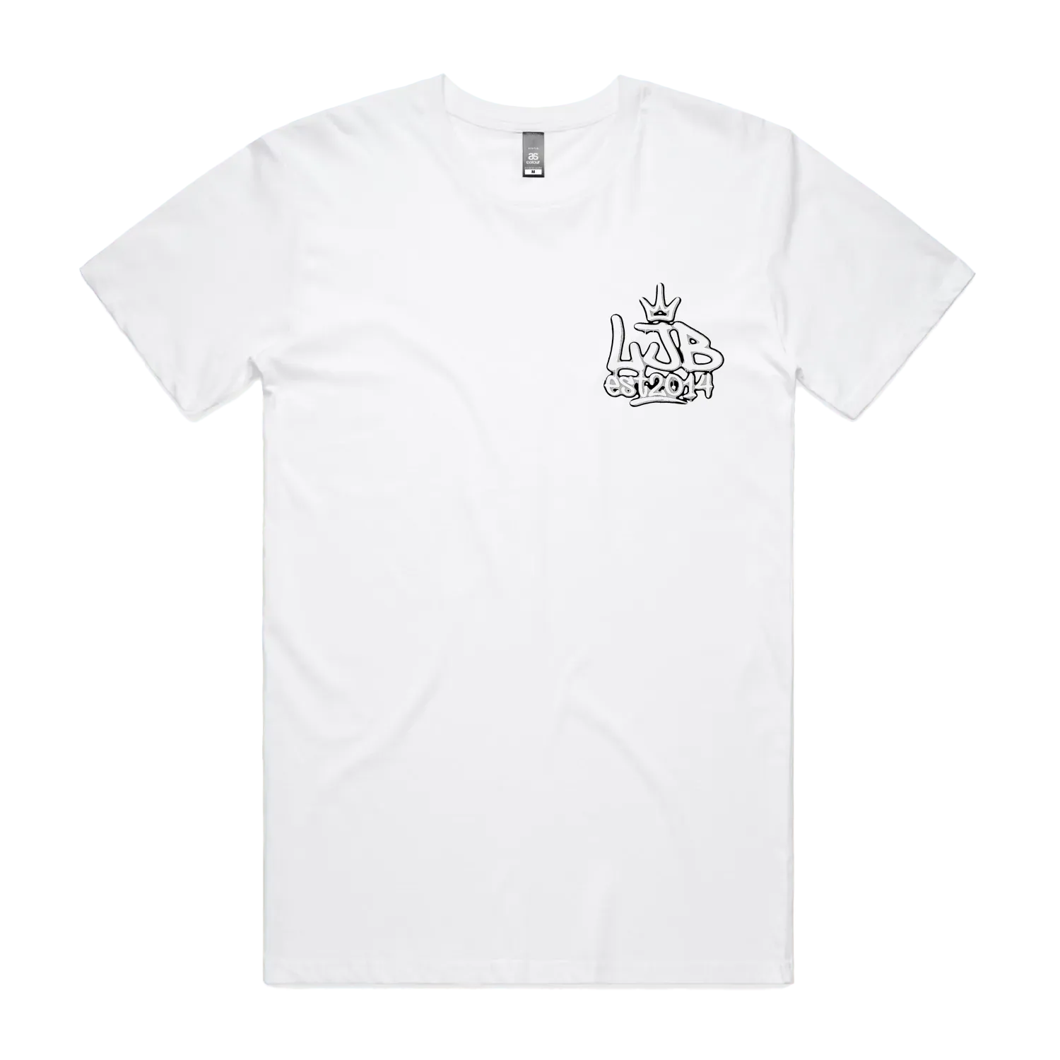 White front flat lay