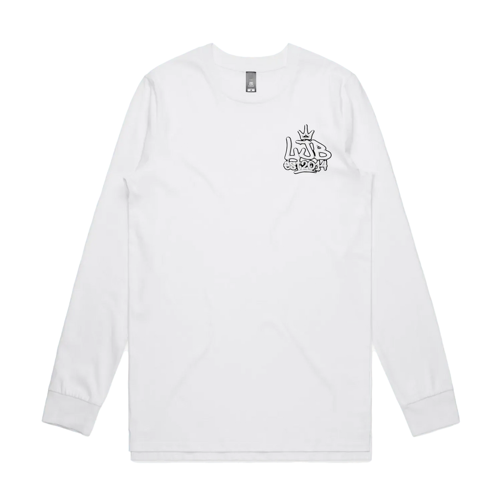 White front flat lay