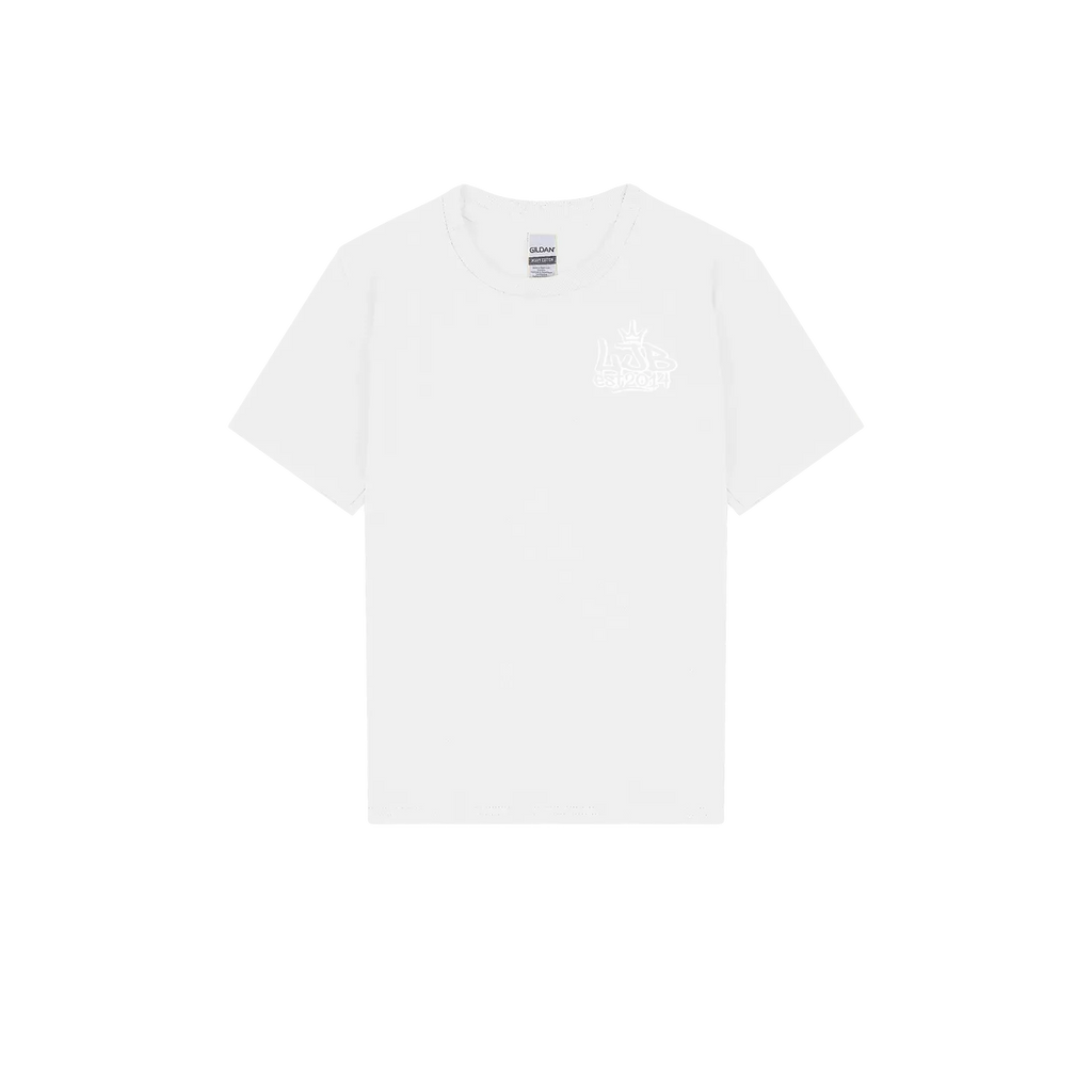White front flat lay