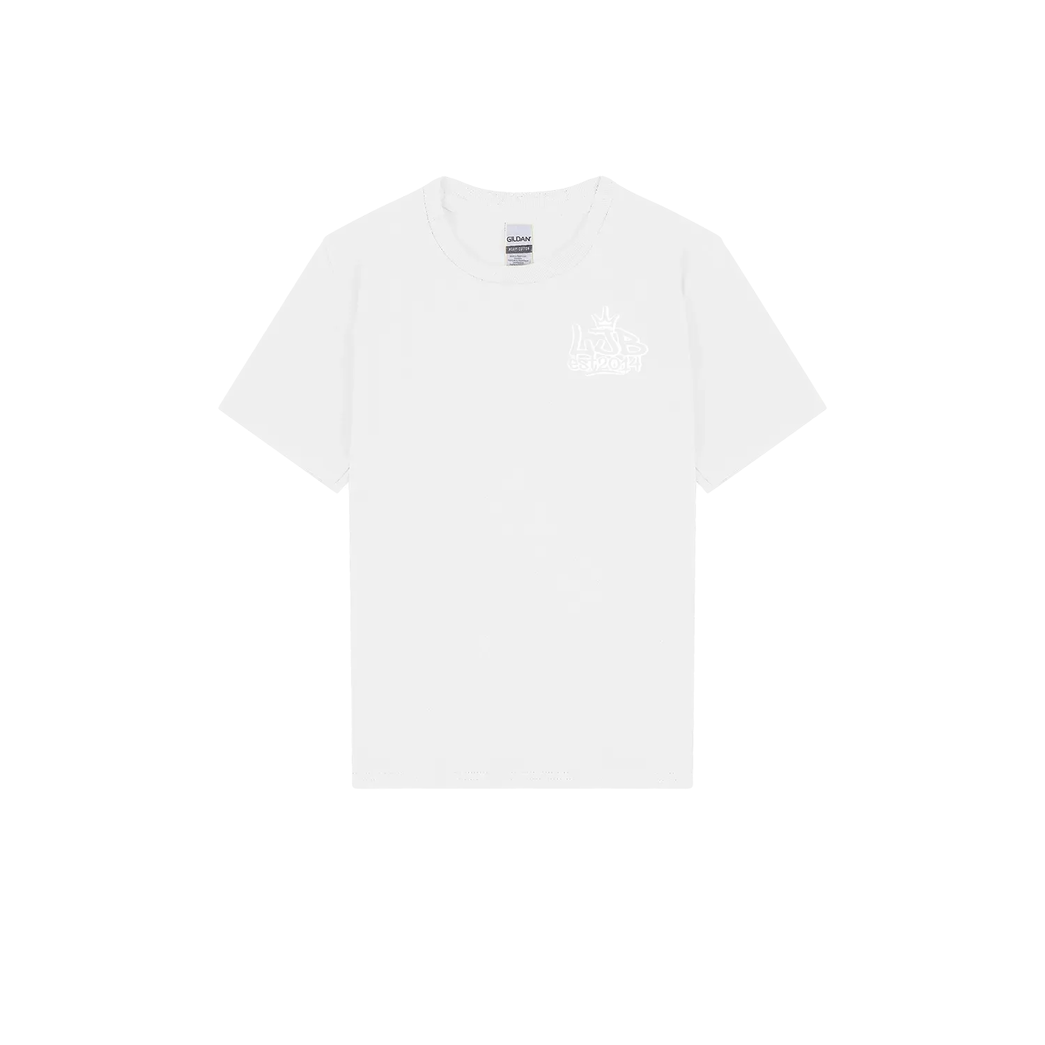 White front flat lay