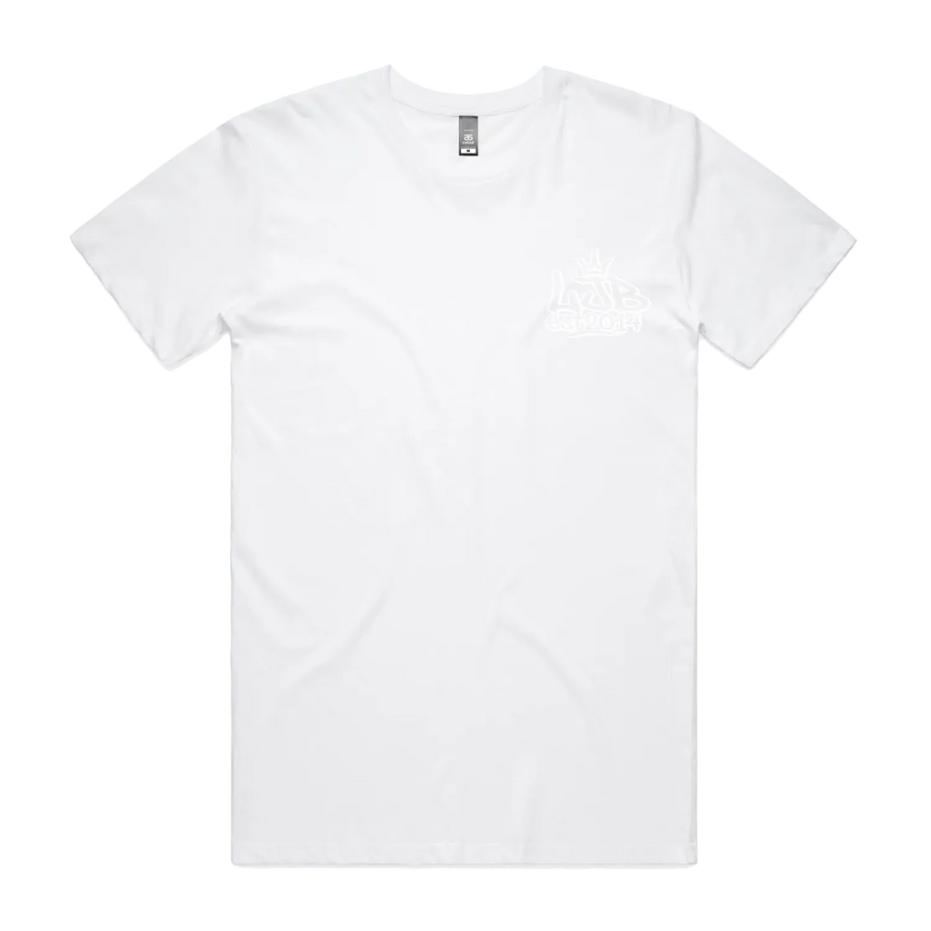 White front flat lay